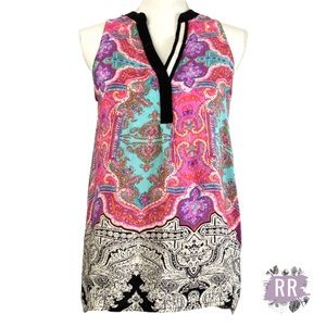 VANESSA VIRGINIA Finn Silk Paisley Top